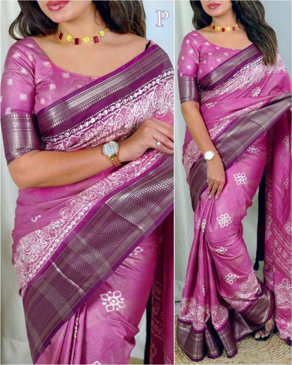 Shree Indian Exports Exclusive Traditional Banarasi Gold Zari Weaving Wedding Special Saree Made in India for Bride Wear - Image 4